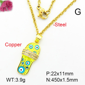 Fashion Copper Necklace  F7N300091ablb-L002