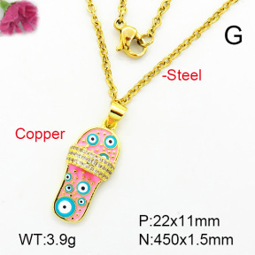 Fashion Copper Necklace  F7N300092ablb-L002