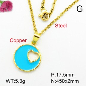 Fashion Copper Necklace  F7N300109vail-L002