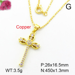Fashion Copper Necklace  F7N400167aajl-L002