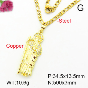 Fashion Copper Necklace  F7N400168baka-L002