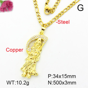 Fashion Copper Necklace  F7N400170baka-L002
