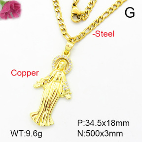 Fashion Copper Necklace  F7N400171aajl-L002