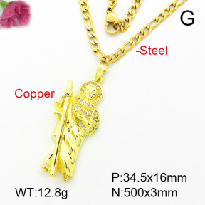 Fashion Copper Necklace  F7N400173baka-L002