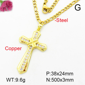Fashion Copper Necklace  F7N400174baka-L002