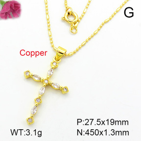 Fashion Copper Necklace  F7N400178aajl-L002