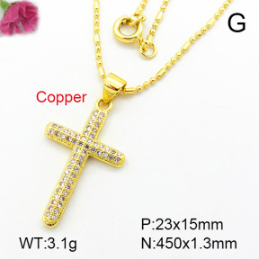 Fashion Copper Necklace  F7N400179aajl-L002