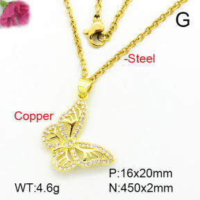 Fashion Copper Necklace  F7N400182baka-L002