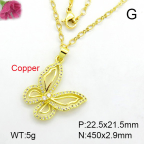 Fashion Copper Necklace  F7N400183aakl-L002