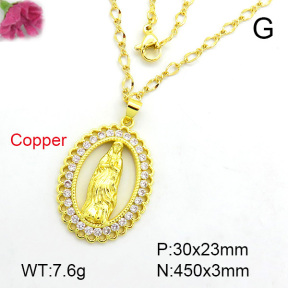Fashion Copper Necklace  F7N400185aakl-L002