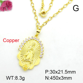 Fashion Copper Necklace  F7N400186baka-L002