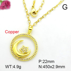 Fashion Copper Necklace  F7N400188aajl-L002