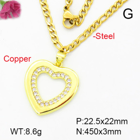 Fashion Copper Necklace  F7N400194aajl-L002