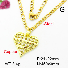 Fashion Copper Necklace  F7N400196aajl-L002