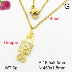 Fashion Copper Necklace  F7N400203aajl-L002
