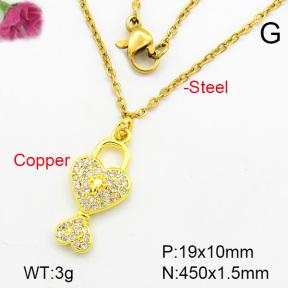 Fashion Copper Necklace  F7N400205aajl-L002