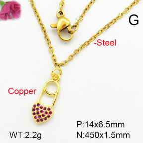 Fashion Copper Necklace  F7N400206aaij-L002