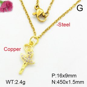 Fashion Copper Necklace  F7N400209aaho-L002