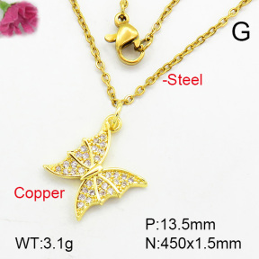 Fashion Copper Necklace  F7N400219vail-L002