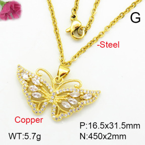 Fashion Copper Necklace  F7N400220aakl-L002
