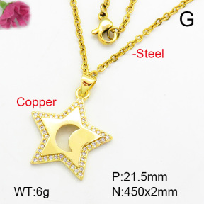 Fashion Copper Necklace  F7N400228baka-L002