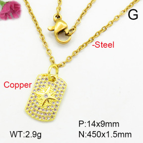 Fashion Copper Necklace  F7N400229aajl-L002