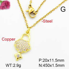Fashion Copper Necklace  F7N400230aajl-L002