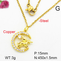 Fashion Copper Necklace  F7N400231aaij-L002
