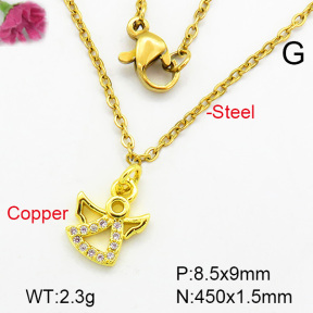 Fashion Copper Necklace  F7N400255aaho-L002