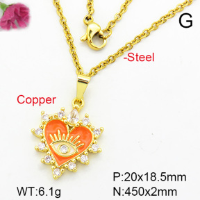 Fashion Copper Necklace  F7N400267aajl-L002