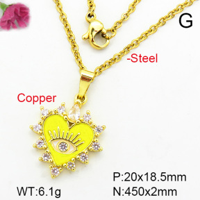 Fashion Copper Necklace  F7N400268aajl-L002