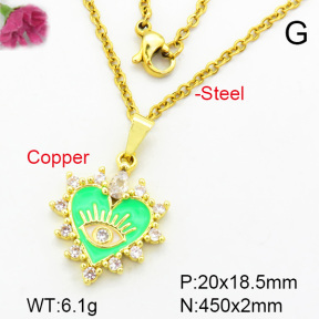 Fashion Copper Necklace  F7N400270aajl-L002