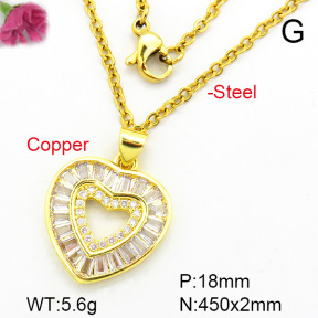 Fashion Copper Necklace  F7N400273aakl-L002