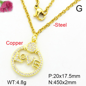 Fashion Copper Necklace  F7N400275aajl-L002