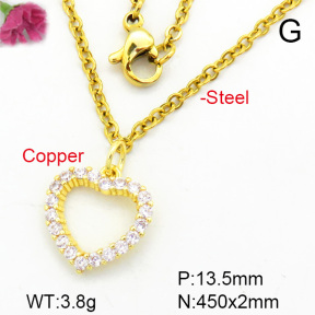 Fashion Copper Necklace  F7N400276vail-L002