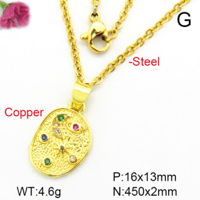 Fashion Copper Necklace  F7N400280vail-L002