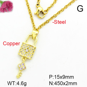 Fashion Copper Necklace  F7N400282aajl-L002