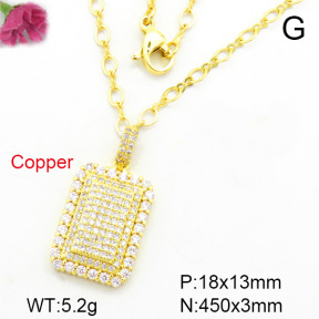 Fashion Copper Necklace  F7N400285bbml-L002