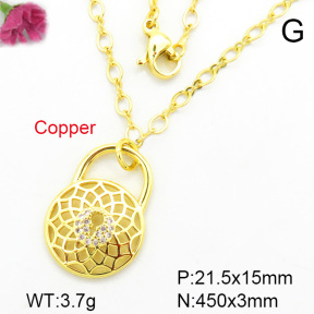 Fashion Copper Necklace  F7N400286avja-L002