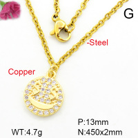 Fashion Copper Necklace  F7N400290aaij-L002