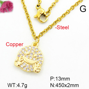 Fashion Copper Necklace  F7N400291aaij-L002
