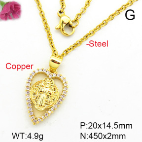 Fashion Copper Necklace  F7N400295avja-L002