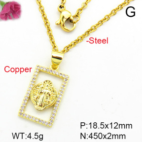 Fashion Copper Necklace  F7N400296avja-L002