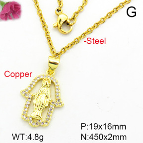 Fashion Copper Necklace  F7N400297avja-L002