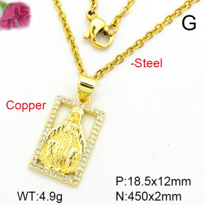 Fashion Copper Necklace  F7N400298avja-L002