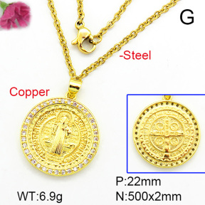 Fashion Copper Necklace  F7N400299aajl-L002