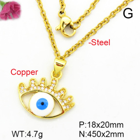 Fashion Copper Necklace  F7N400303avja-L002
