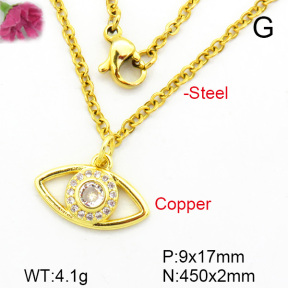 Fashion Copper Necklace  F7N400304vail-L002