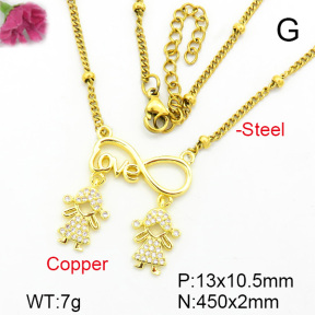 Fashion Copper Necklace  F7N400309ablb-L002