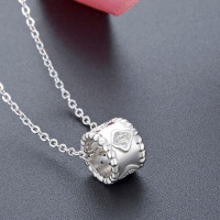 925 Silver Necklace  P:10.3*7.7mm L:41cm+3cm  JN0578akhi-M112  YJBX003607